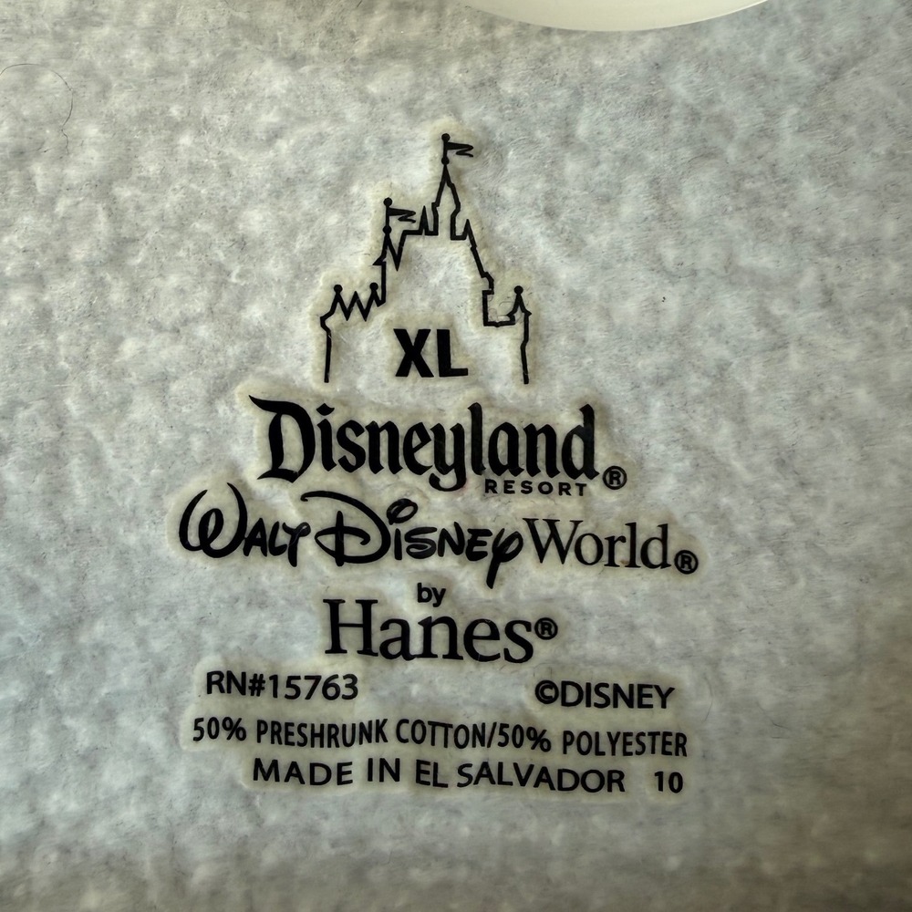 Disneyland Mickey Mouse Sweatshirt Gray Hanes Pullover XL Walt Disney World - Picture 4 of 4